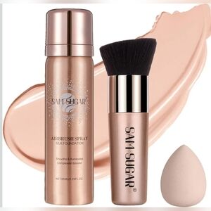 AirBrush Liquid Foundation Spray Makeup Set. Consealer, Brush & Sponge {HB0013}